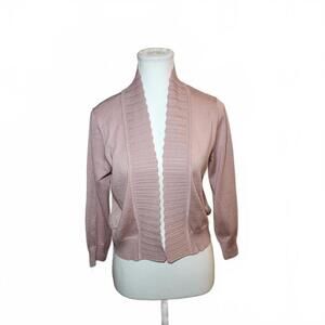 Tint & Shadow Women's Cardigan Sweater Pink Small